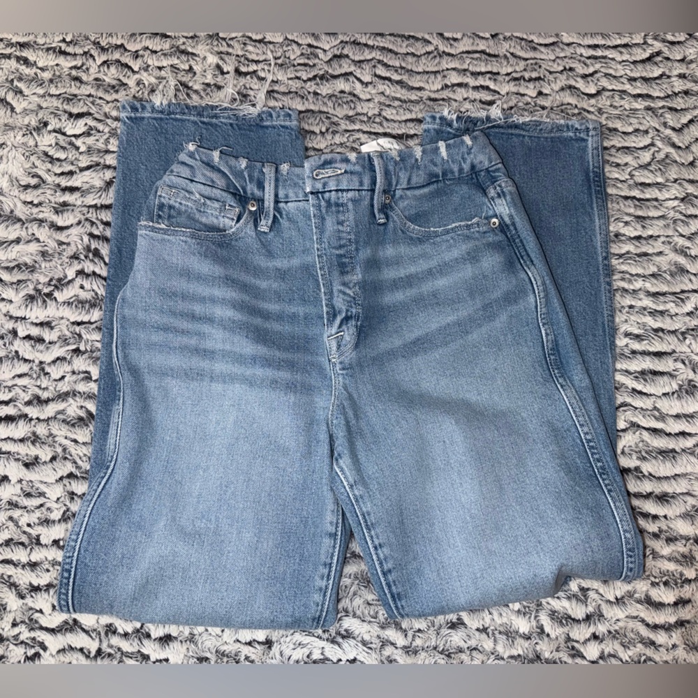 Good American Good Curve Straight Jeans